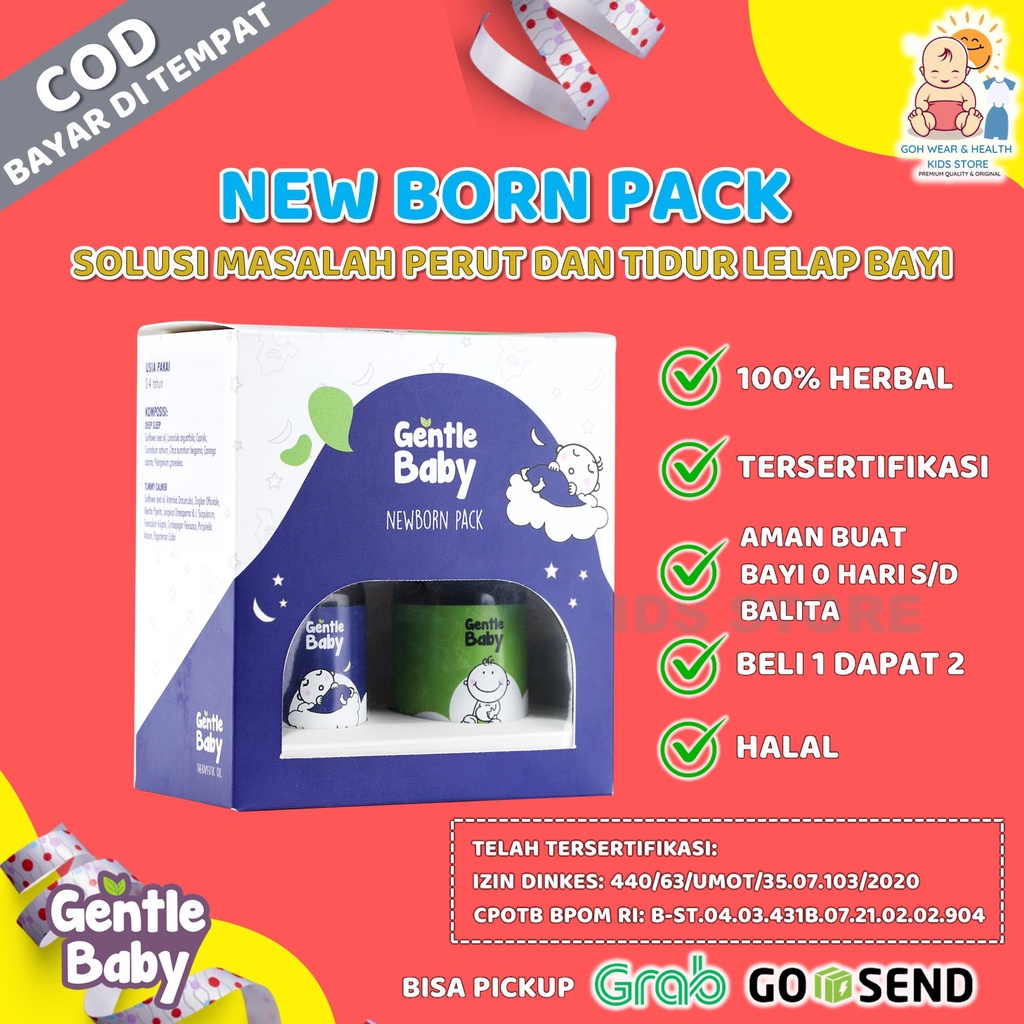 Perawatan Kesehatan Minyak Oles Gentle Baby Twin Pack New Born Obat Susah Tidur Masalah Perut Kembun