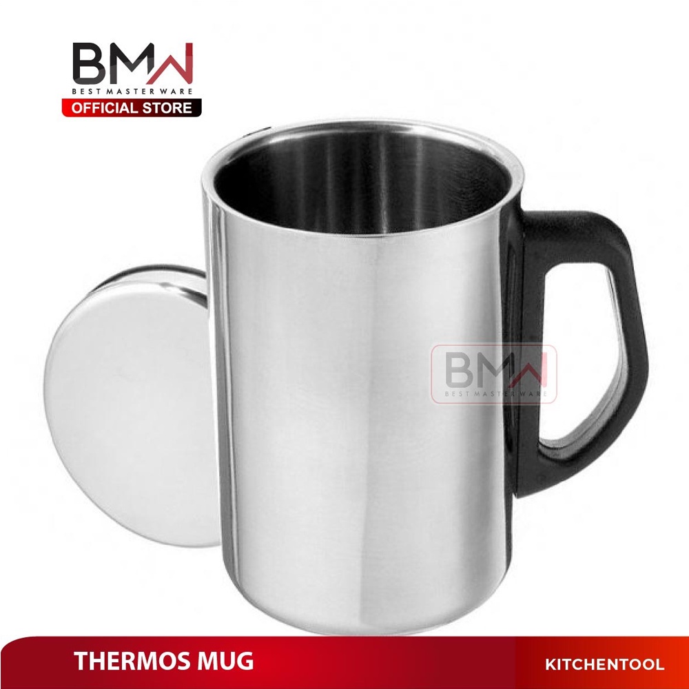 BMW Kitchen Ware - Cangkir Gelas Minum Thermos Air Panas Dingin Mug Teremos Travelling Bahan Stainless istanaonlineku