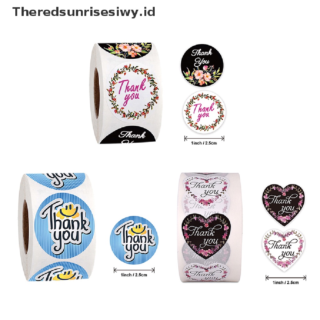 # Kado Mom &amp; PAPA DIY # 500pcs/roll Stiker Thank You Untuk seal label scrapbooking e Dekorasi Hot~