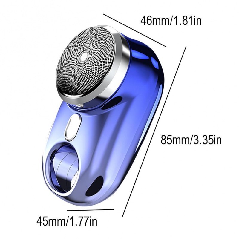 Pisau Cukur Elektrik Mini Portable Basah Dan Kering Pria Alat Cukur Elektrik Tahan Air USB Rechargeable Razor
