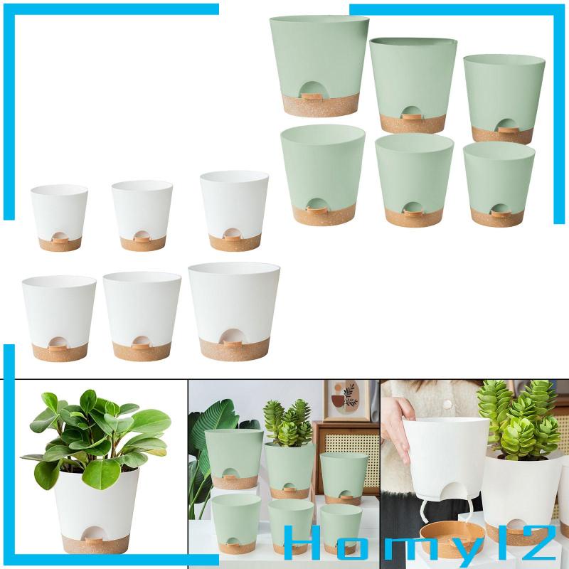 [HOMYL2] 6buah Planter Self Watering Dengan Lubang Drainase Pembibitan