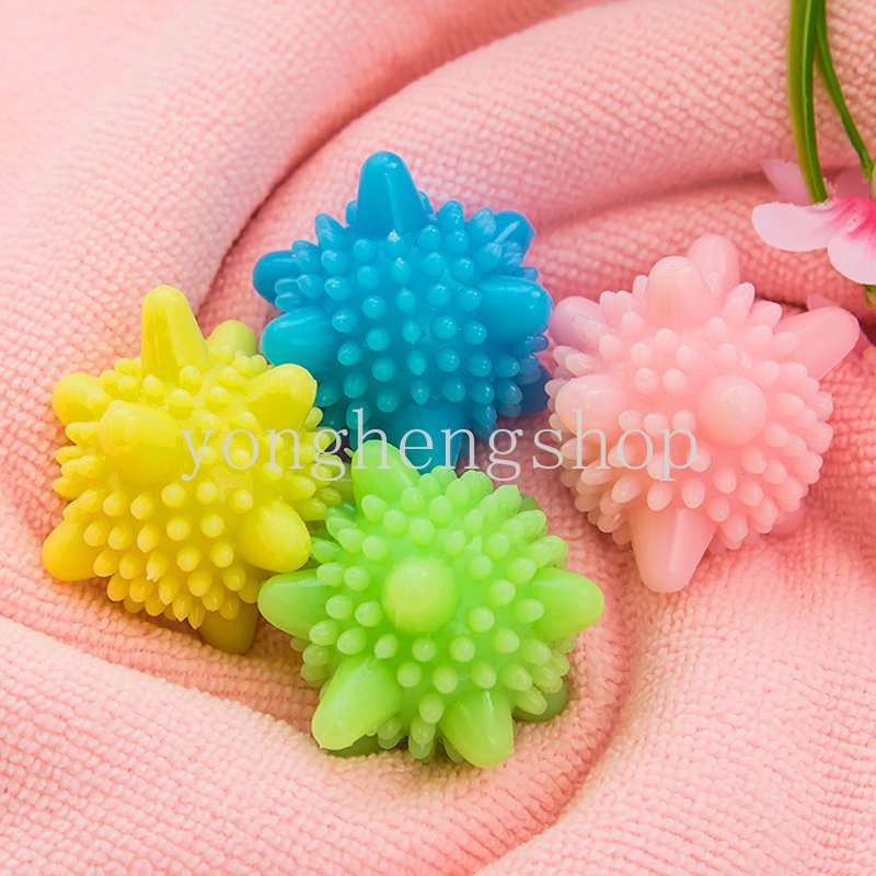 6pcs/set Bintang Laut Berbentuk Reusable Anti Winding Laundry Ball Mesin Cuci Bola Pembersih Pakaian PVC Padat Dekontaminasi Washing Balls