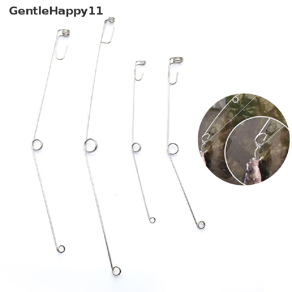 Gentlehappy Camping Perangkat Memancing Otomatis Spring Ejection Hook Stainless Steel Tackle id