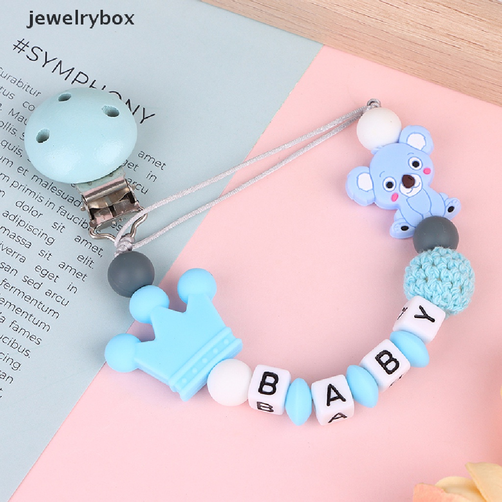 [jewelrybox] Rantai Dot Bayi Koala Silikon Dot Klip Gigi Gigi Tumbuh Rantai Gerinda Butik