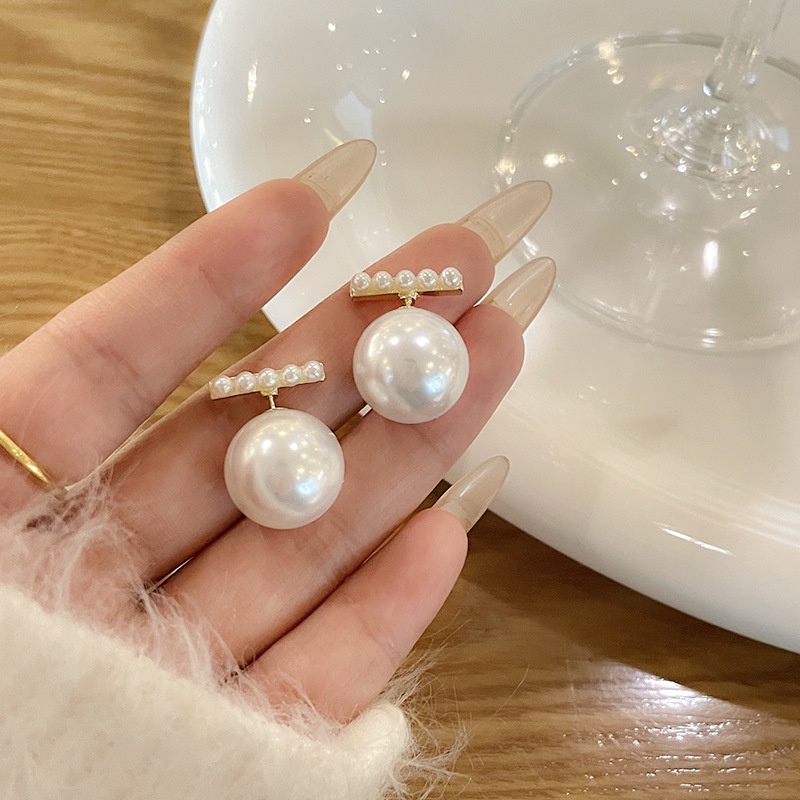 Anting Tusuk Mutiara Fashion Untuk Wanita Hypoallergenic Elegan Emas Earring Perhiasan Aksesoris