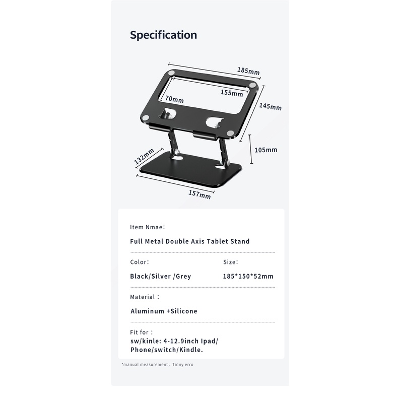 Ipad Holder Monitor Bracket Tablet Laptop Stand Notebook Stand Laptop Bracket Stand for Laptop Alas Dudukan Laptop IPad