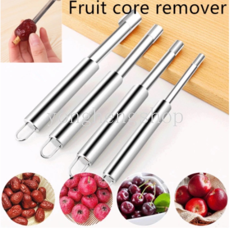 1pcs Stainless Steel Apple Pear Corer Remover Kurma Merah Alat Penghapus Inti Seeder Buah Sayur Gadget Dapur