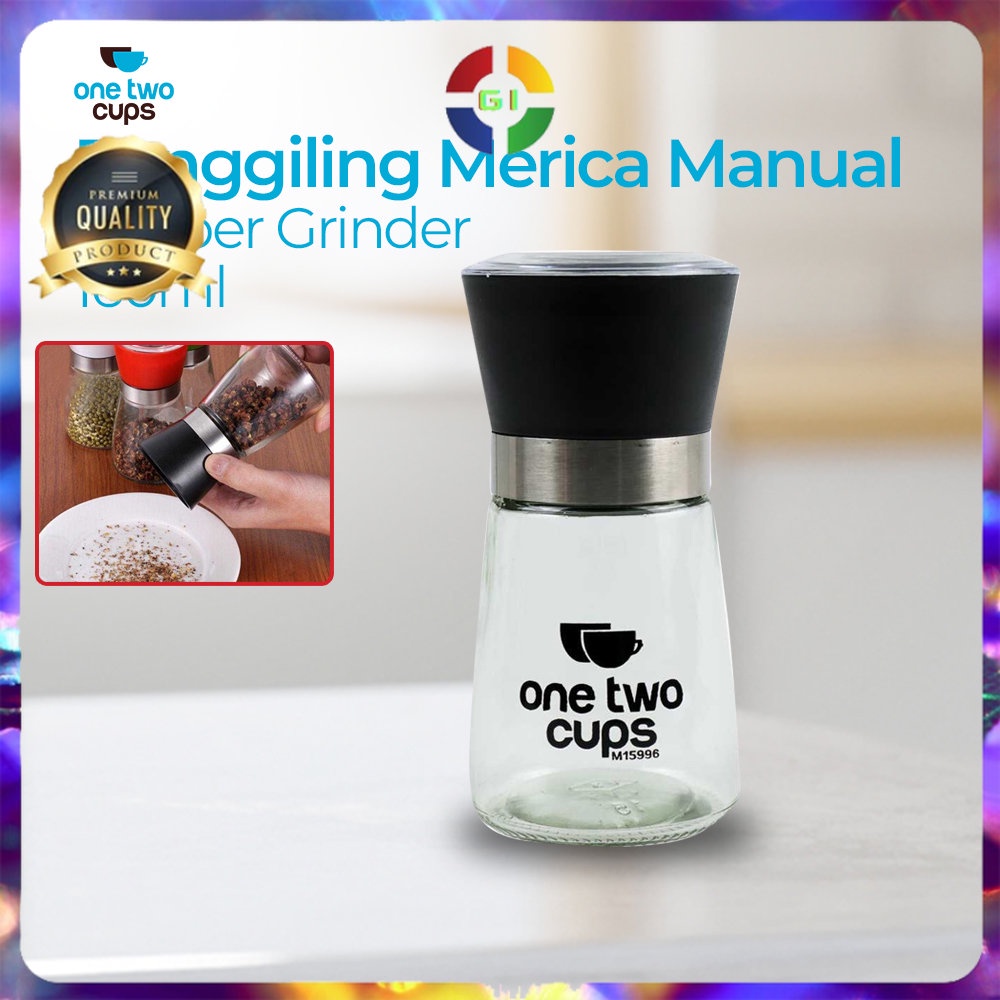 Penggiling Biji Lada Spices Pepper Mill Grinder 160ml  Black