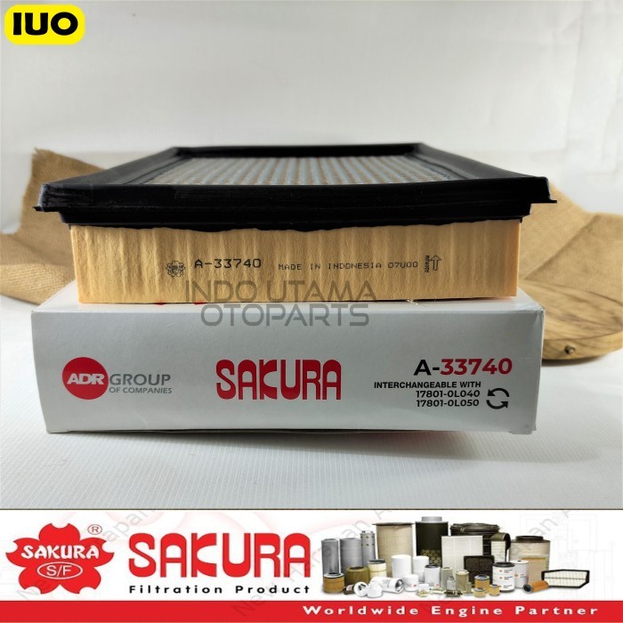 Filter Udara Fortuner VRZ Innova Venture Saringan Udara Sakura A-33740