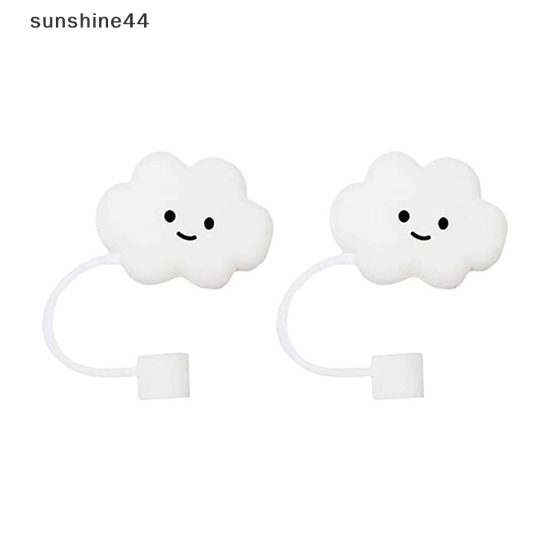 Sunshine Straw Plug Reusable Drinking Dust Cap Silicone Tips Untuk Sedotan Pelindung Caps ID