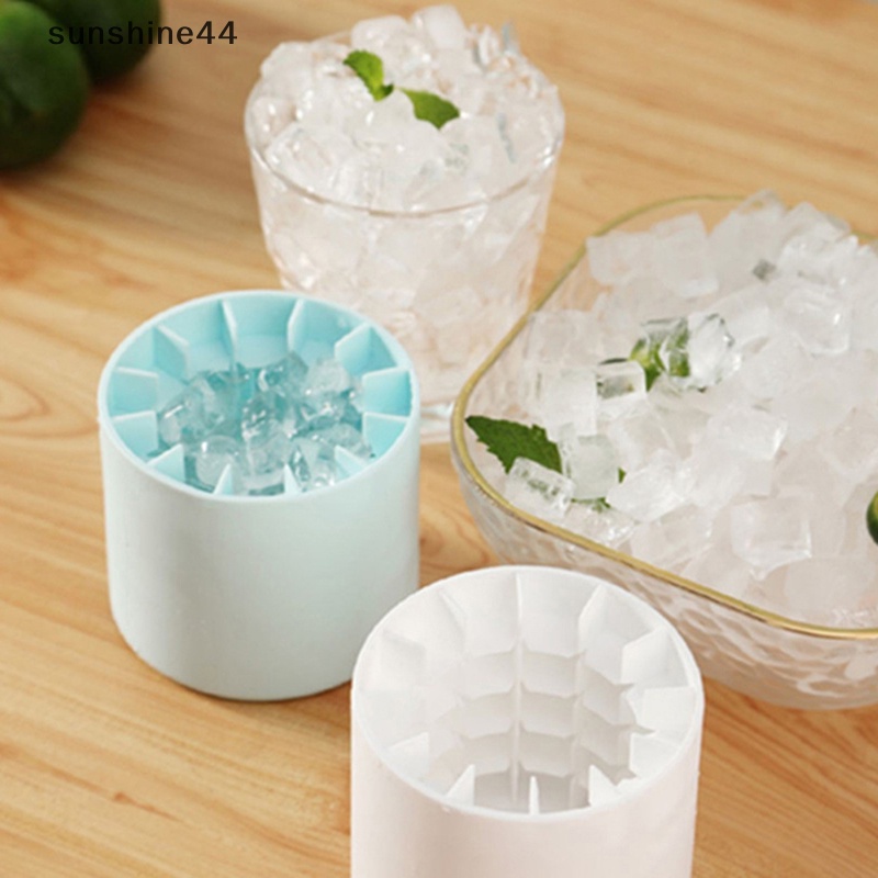 Sunshine Ice Bucket Cup Cetakan Es Batu Tray Food Grade Cepat Beku Silikon Ice Maker ID