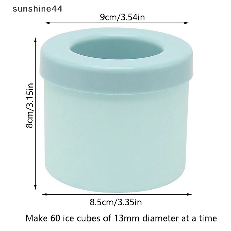 Sunshine Ice Bucket Cup Cetakan Es Batu Tray Food Grade Cepat Beku Silikon Ice Maker ID