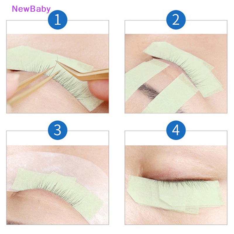 Newbaby 3xlubang Bernapas Cangkok Bulu Mata Ekstensi Tape Eye Pad Alat Isolasi Tape ID