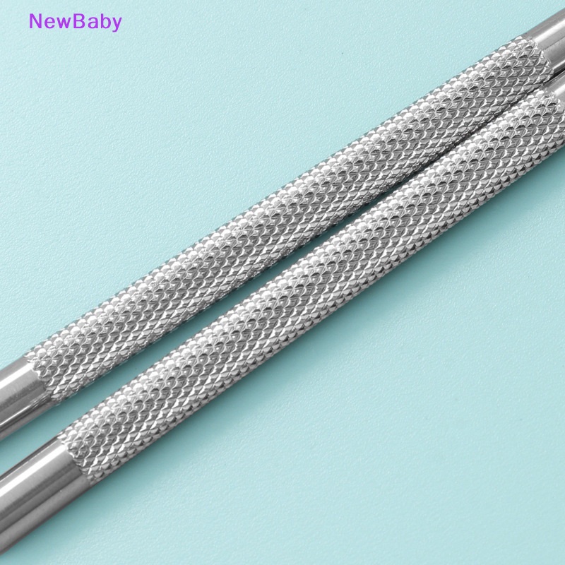 Newbaby Double Ended Nail Pusher Cuticle Remover Manicure Pedicure Alat Baja Kecantikan ID