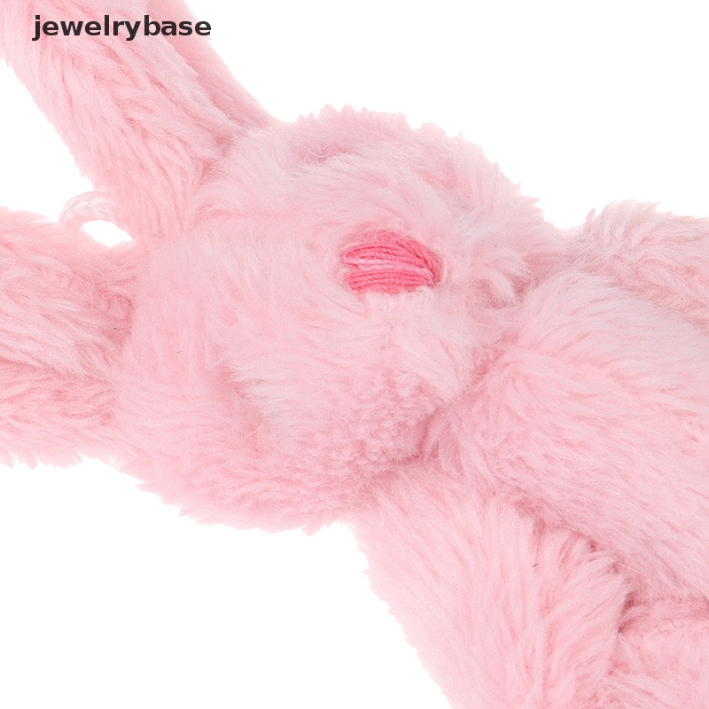 [jewelrybase] 5pcs 6cm Mini Joint Rabbit Pendant Plush Bunny Untuk Gantungan Kunci Buket Mainan Boneka Butik