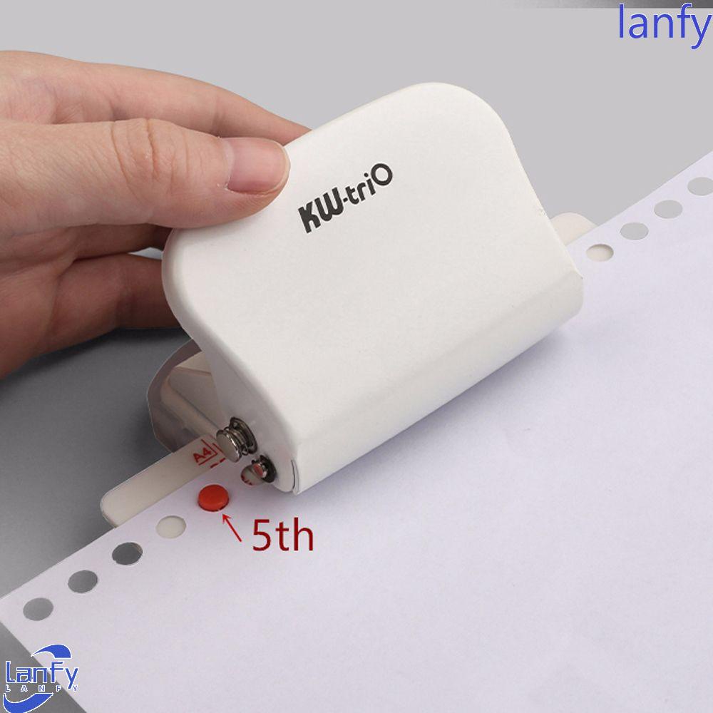 Lanfy Hole Puncher Portable Kapasitas 6mm Alat Tulis Sekolah Mengikat Perlengkapan 6-Hole Paper Punch