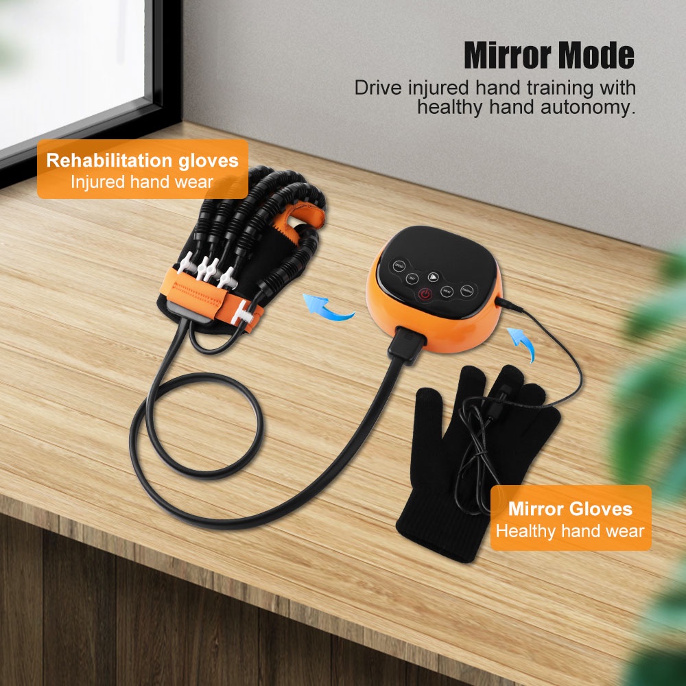 Upgrade Glove Heating Rehabilitasi Sarung Tangan Robot Fungsi Tangan Recovery Finger Trainer