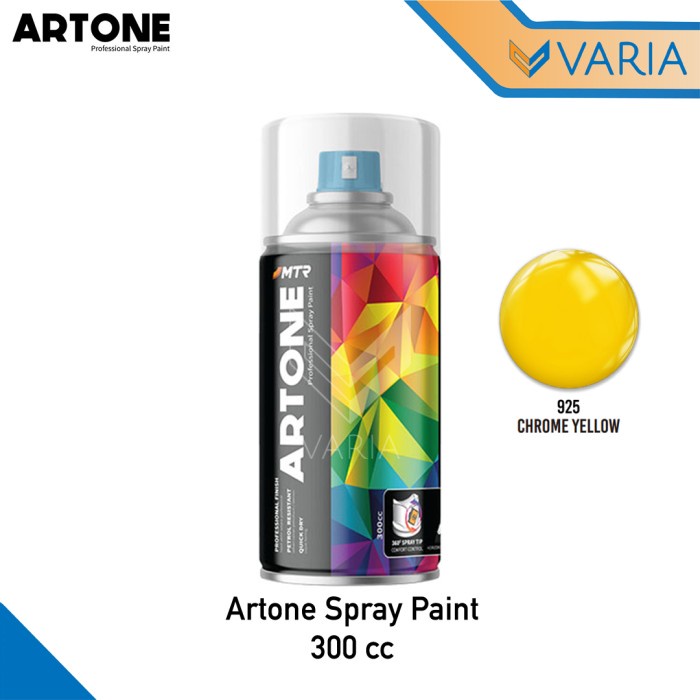 Artone Spray Paint 300 cc Chrome Yellow 925 Cat Semprot Standard