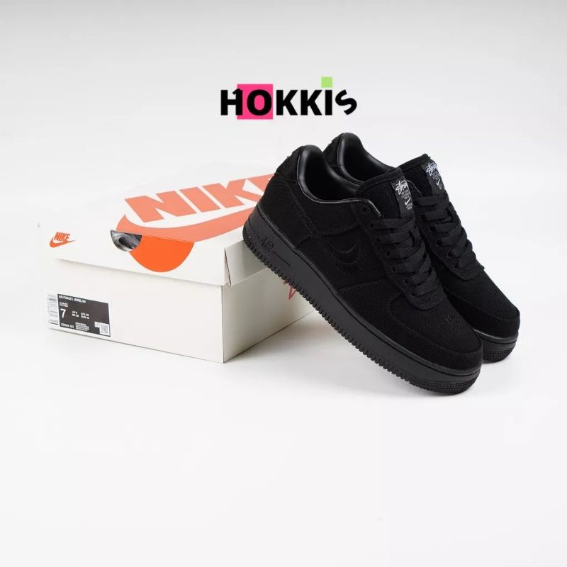 Nike Air Force 1 '07 Low x stussy fossil stone black unisex 100% Original BNIB mubarak
