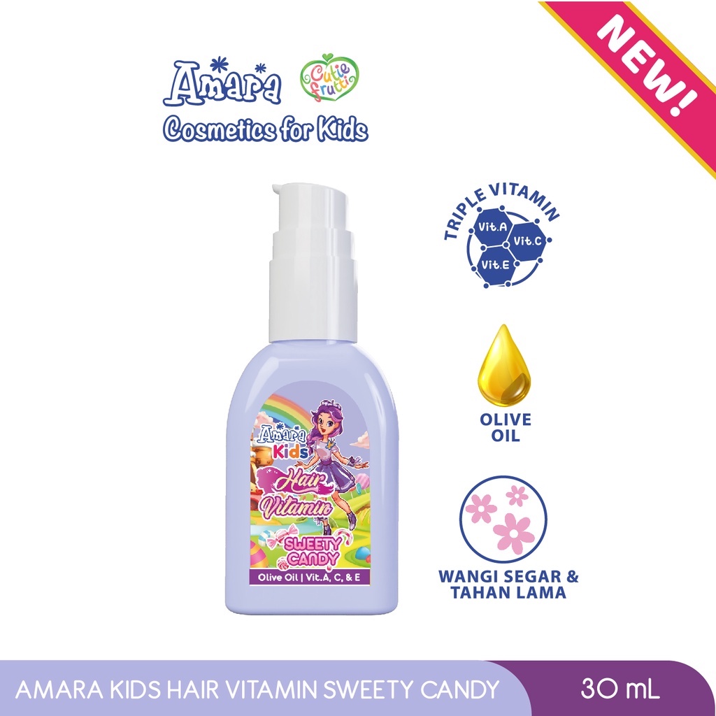 ★ BB ★ Amara Kidz Hair Vitamin 30ml - Tutti Frutti - Sweet Candy