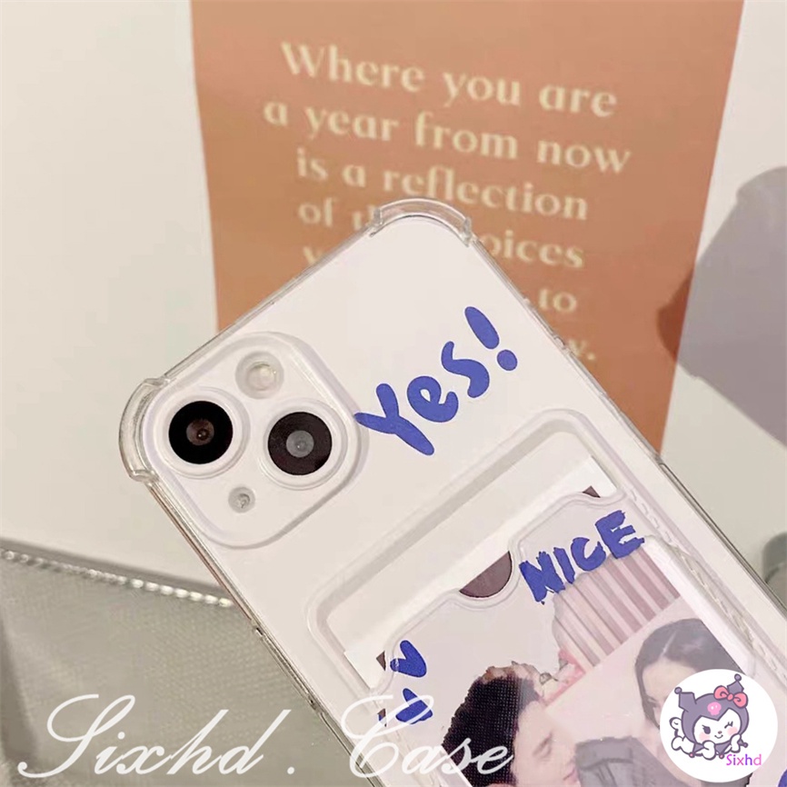 Redmi Note 12 11s 10s 11 10 9 8 12Pro Redmi 12C 10C 10A 10 9C A1 A1+ 9T 9A 9 Xiaomi 12 Lite 11 Lite 11T Pro Poco C40 M3 X5 X3Pro  Card Holder Fashion Love Yes Couple Casing Ponsel Soft Cover