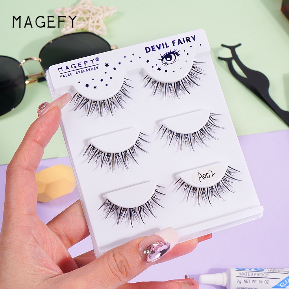 MAANGE Bulu Mata Eyelash Eyelash Extension Bulu Mata 3D Lem Bulu Mata 7378