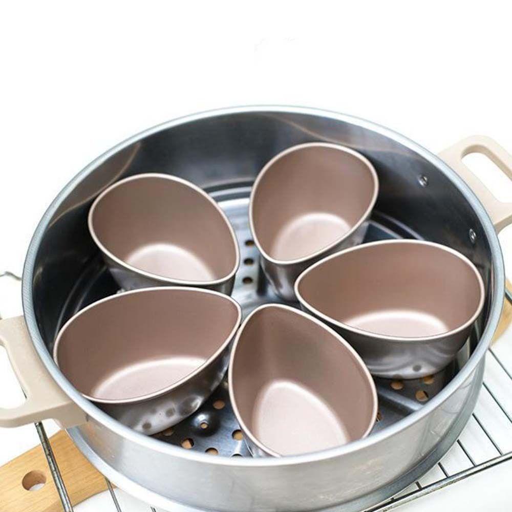 Nickolas1 Mangkok Telur Kukus Baja Karbon Tebal Puding Kue Rumah Tangga Egg Steamer