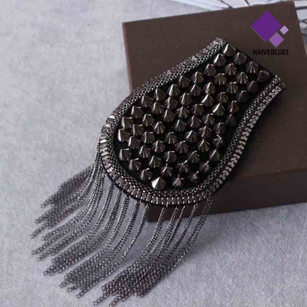 &lt; Naiveblues &gt; Bahu Epaulet Handmade Kokoh Menawan Tahan Aus DIY Setelan Baju Epaulet Pria