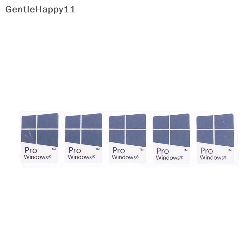 Gentlehappy 5pcs Biru Notebook Komputer Desktop Windows10 Stiker WIN10 PRO Label id