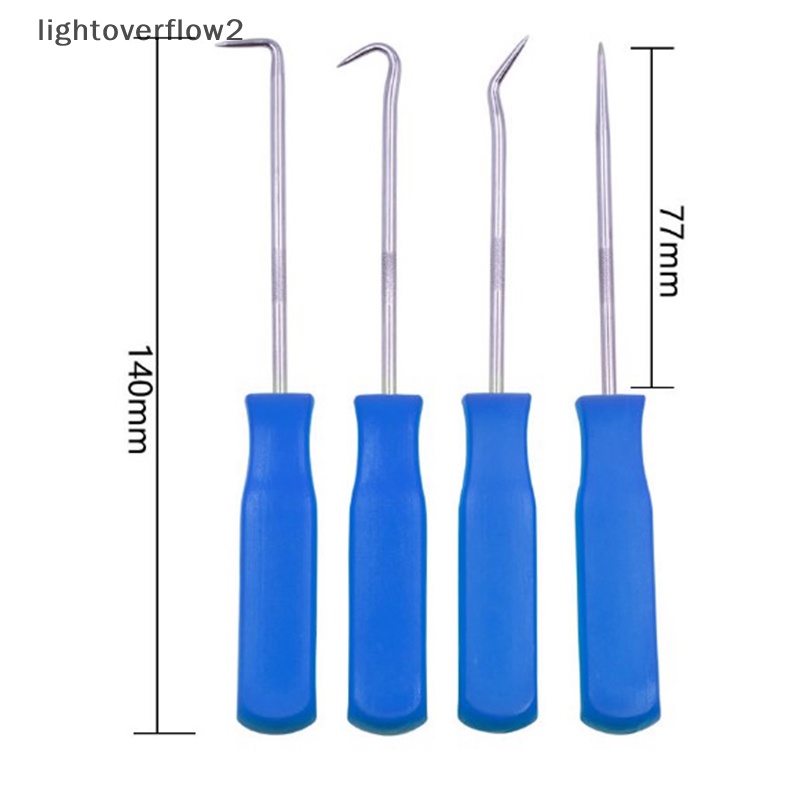 [lightoverflow2] 4pcs Auto Car Pick and Hook Set O Ring Oil Seal Gasket Puller Remover Craft [ID]