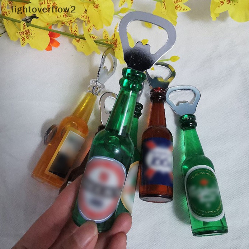 [lightoverflow2] Simulasi Kreatif Pembuka Botol Bir Kulkas Magnetik Botol Bir Bar Dekorasi Gadget Dapur [ID]