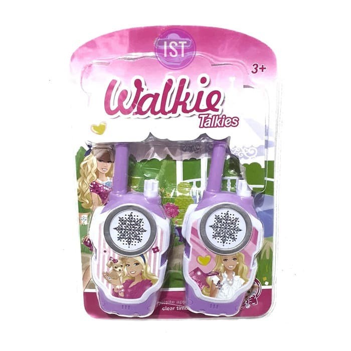 

ARS04 Mainan Anak Walkie Talkie Barbiee Pink