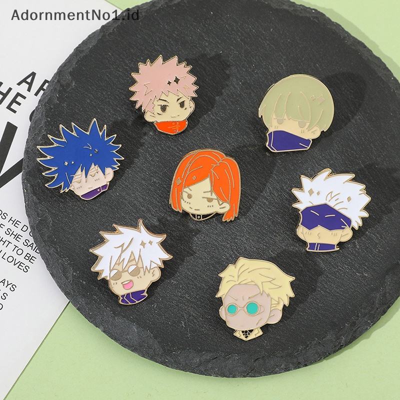 [AdornmentNo1] Pin Enamel Kartun Anime Bros Ransel Baju Lencana Perhiasan Aksesoris Hadiah Untuk Teman [ID]