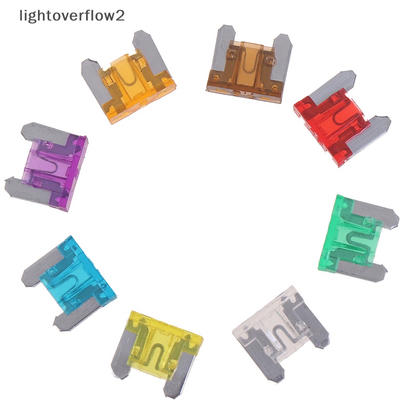 [lightoverflow2] 100x micro auto Mobil low profile mini blade fuse kit 3A5A7.5A10A15A 20A25A30A [ID]