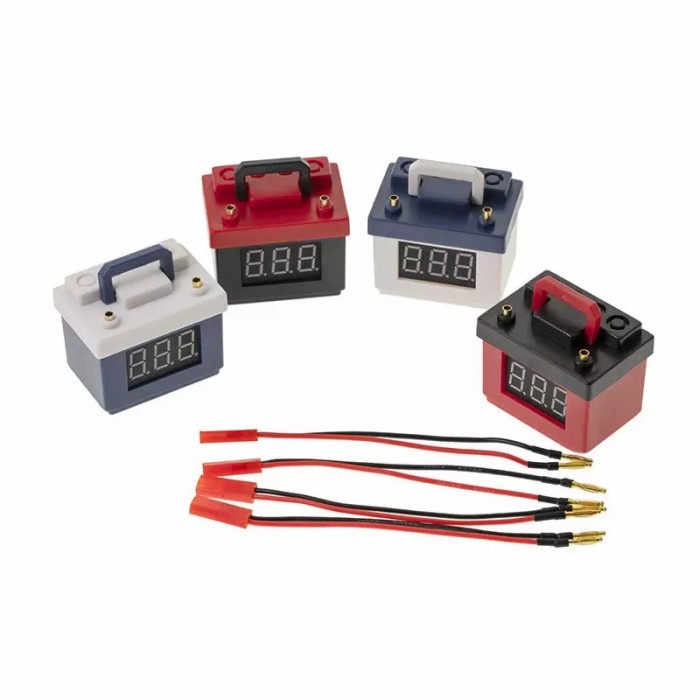 Lipo indicator V model aki aksesoris 1/10 RC Adventure SCX10 TRX4