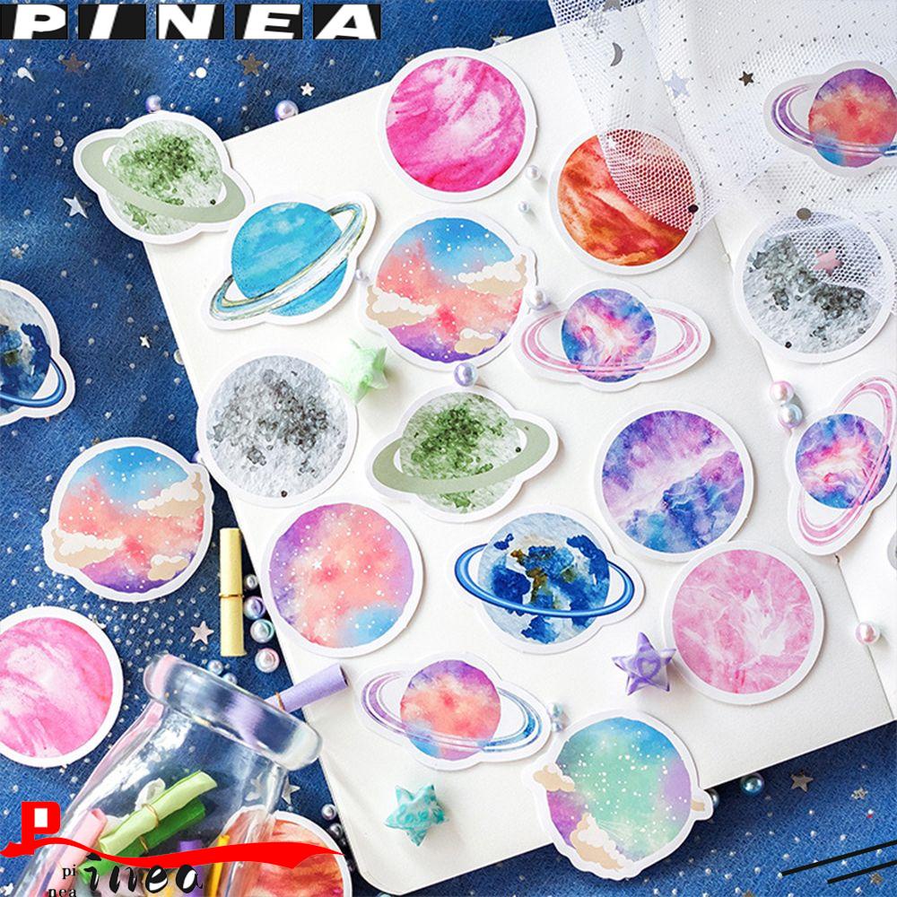 Nanas 45pcs/pack Scrapbooking Stiker Kreatif Stationary Bentuk Tidak Teratur Dekorasi Telepon Scrapbooking