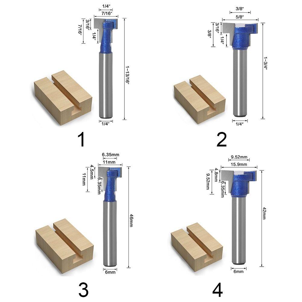 TOP Milling Cutter Nyaman 6mm 1/4inch Shank Carving Cutter Router Bit