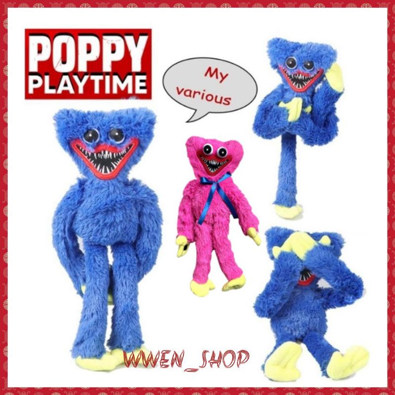 Boneka Poppy Playtime 40cm Plush Toys Poppy Playtime Game Character Plush Doll Hot Scary Toy Peluche Toys Soft Gift Toys for Kids