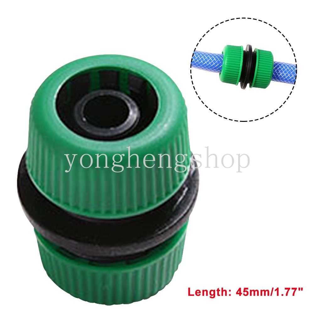 2pcs/set 1per2'Hose Connector Quick Conector Perbaikan Rusak Sambungan Adaptor Selang Bocor Irigasi Air Taman Pipa Extender Konektor Alat Berkebun