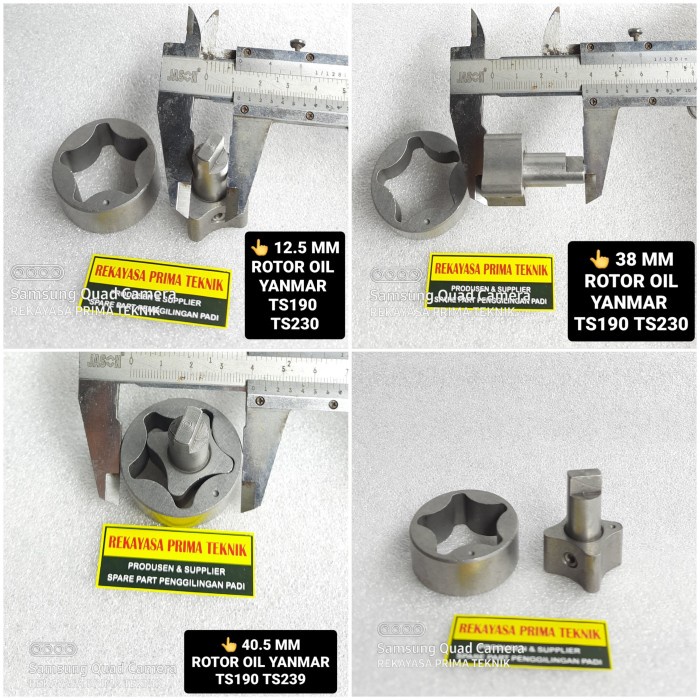 TS190 TS230 ROTOR POMPA OLI OIL YANMAR TS 190 230 19 23 HP PK
