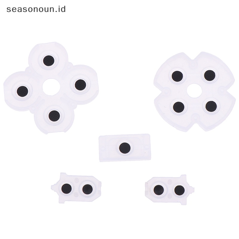 Seasonoun Controller rubber conductive pad Tombol silicon Untuk Bagian Pengganti Reparasi PS4.