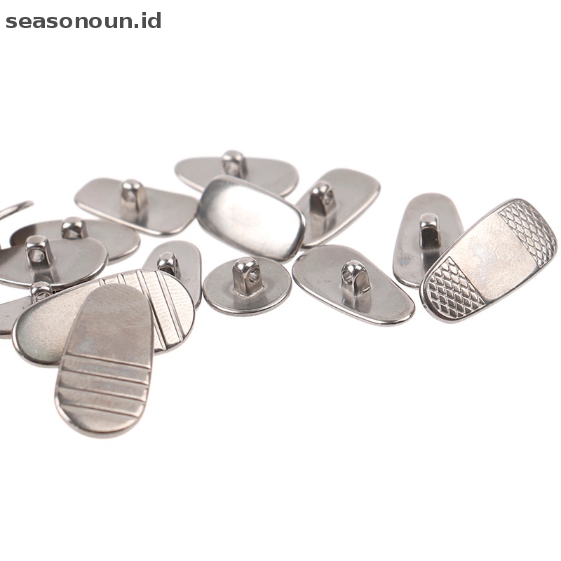 Seasonoun 1pasang Nose Pads Titanium Teardrop Screw-in Untuk Penahan anti Slip Kacamata.