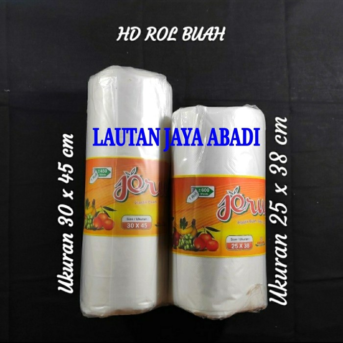 

[GG] Plastik Roll Buah 25x38-25x40-30x45 Kantong Plastik HDPE Rol/ Fotocopy - 25x38