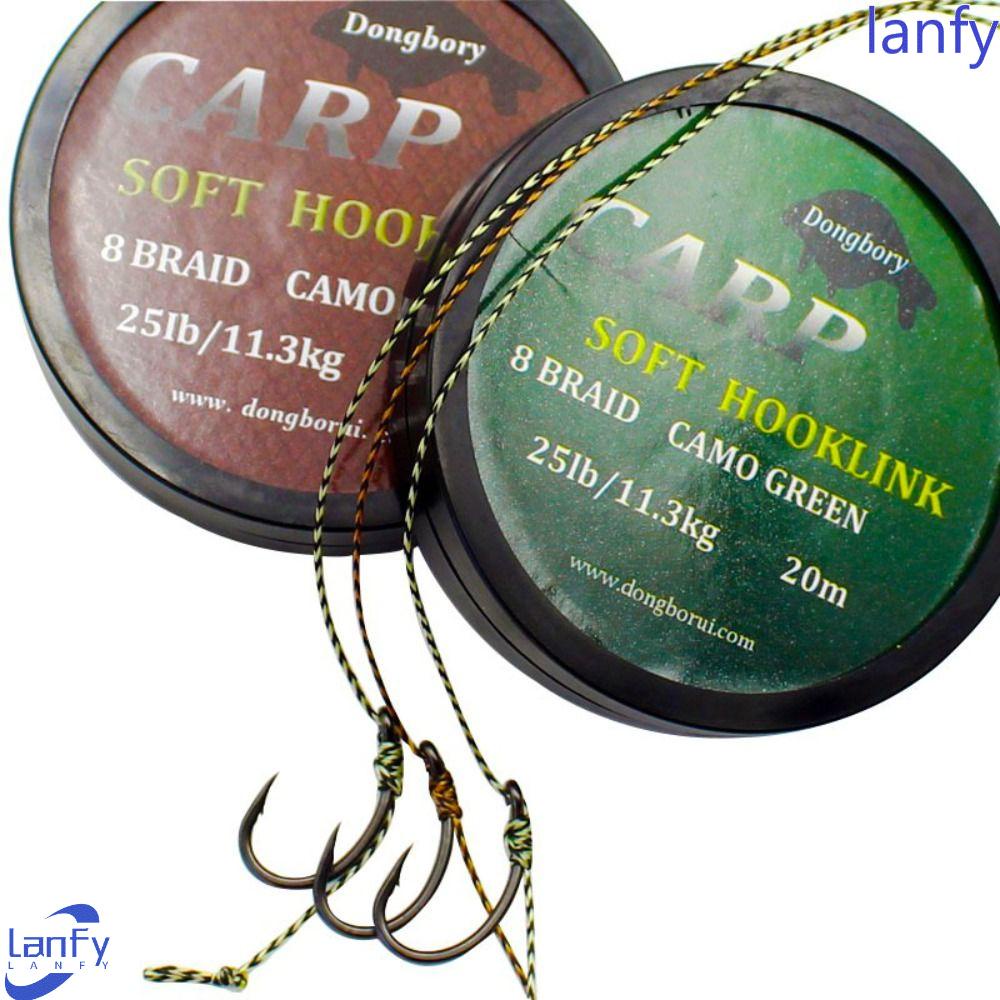 Lanfy Pancing Hijau 20m Fishing Tackle Benang Kepang Tanpa Dilapisi Tenggelam 8untai Garis Kepang