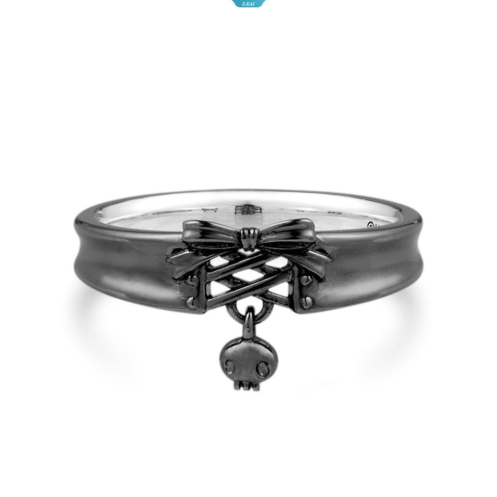 Kawaii Sanrios Kuromi Kartun Anime Peripherals Lolita Nama Bersama Dasi Kupu-Kupu Untuk Membuka Desain Cincin Gadis Ins Musim Panas Aksesoris [ZK]