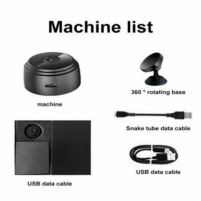 【COD】CCTV Kamera A9 Wireless HD 1080P CCTV Kamera WIFI Pemantauan Keamanan Rumah Kamera Inframerah Smart CCTV Kamera