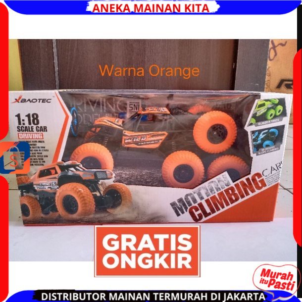 Mobil Remote Control 8 Roda Rock Climbing offroad 1:18 4WD Baterai Cas