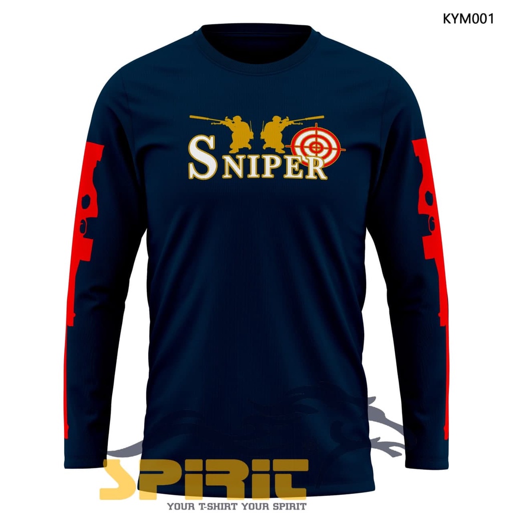 KAOS SNIPER T-Shirt KAOS OLARAGA MENEMBAK DISTRO PRIA SNIPER LENGAN PANJANG