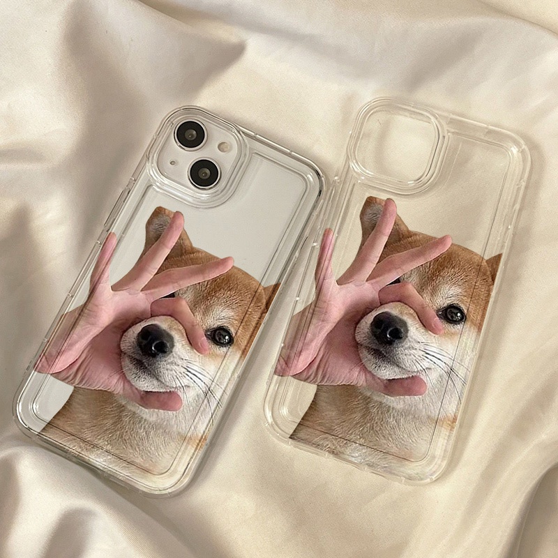 Case Anjing Lucu Untuk Oppo Realme C11 C3 C1 C20 C20A C21 C21Y C25 C25S C25Y C12 C15 10 9i 8i 8Pro 6i PH 5i 5s 9i U1 Reno 8 7 Lite Narzo 30 20 30A Airbag Shockproof Cover