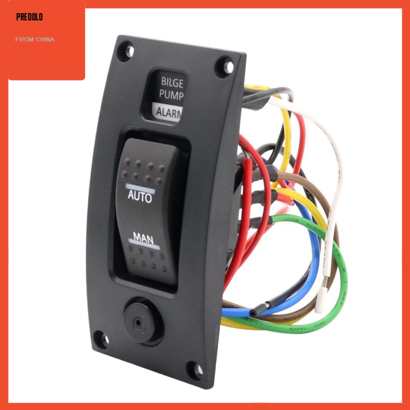 [Predolo] New Bilge Pump Switch Panel Otomatis-Off-Manual 12v 24v Dengan